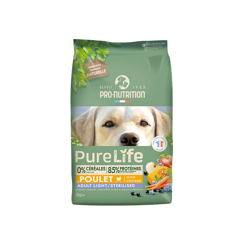 Pure Life Adult Light/Sterilised with Chicken 2 kilos